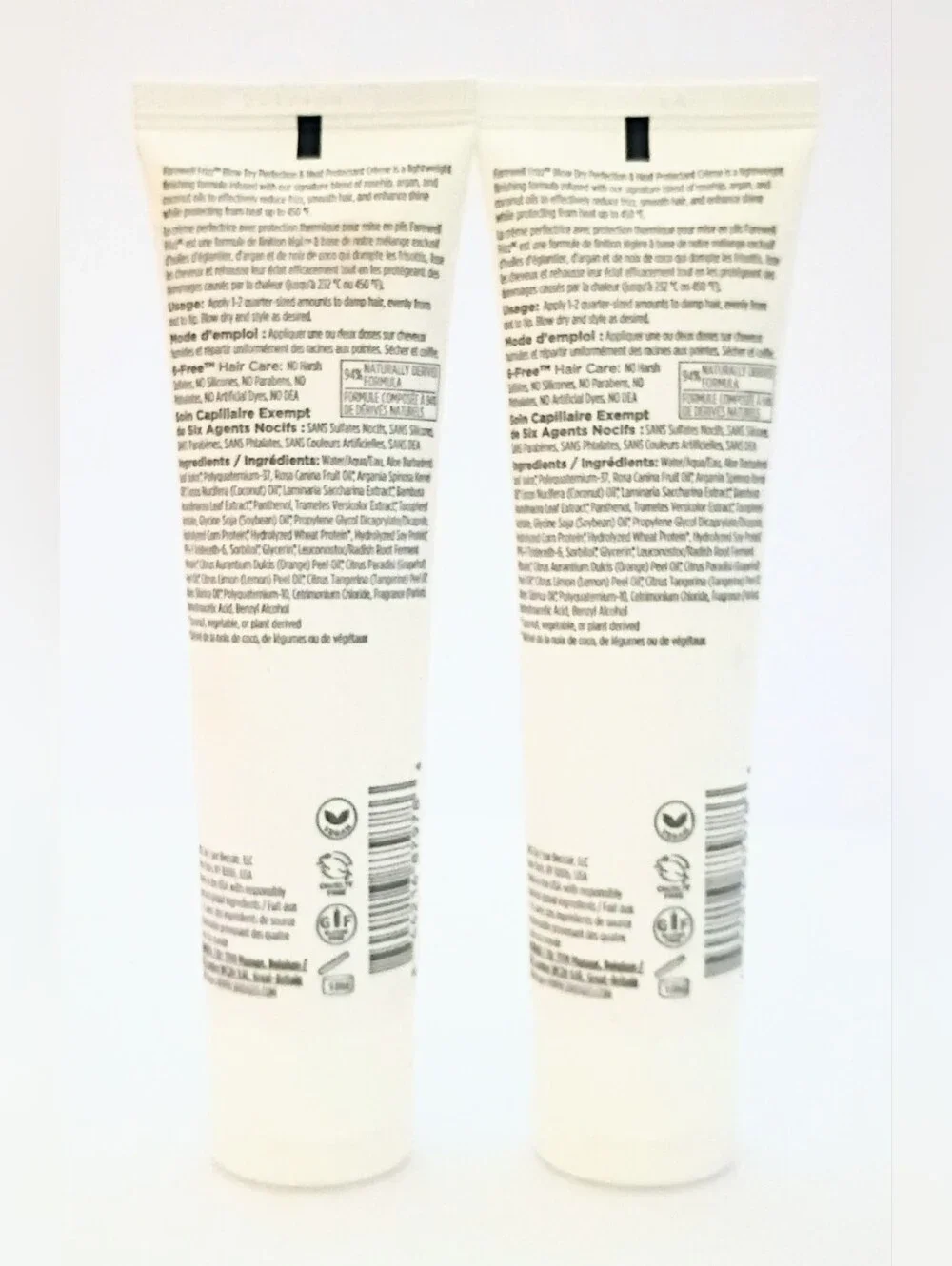 Briogeo Farewell Frizz Blow Dry Perfection & Heat Protectant Creme – Lot of 2